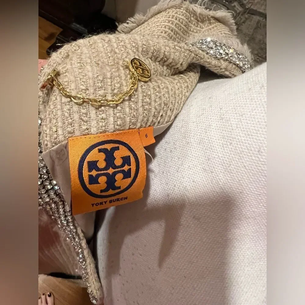 Tory Burch Sairy Bling jacket size 6 NWOT